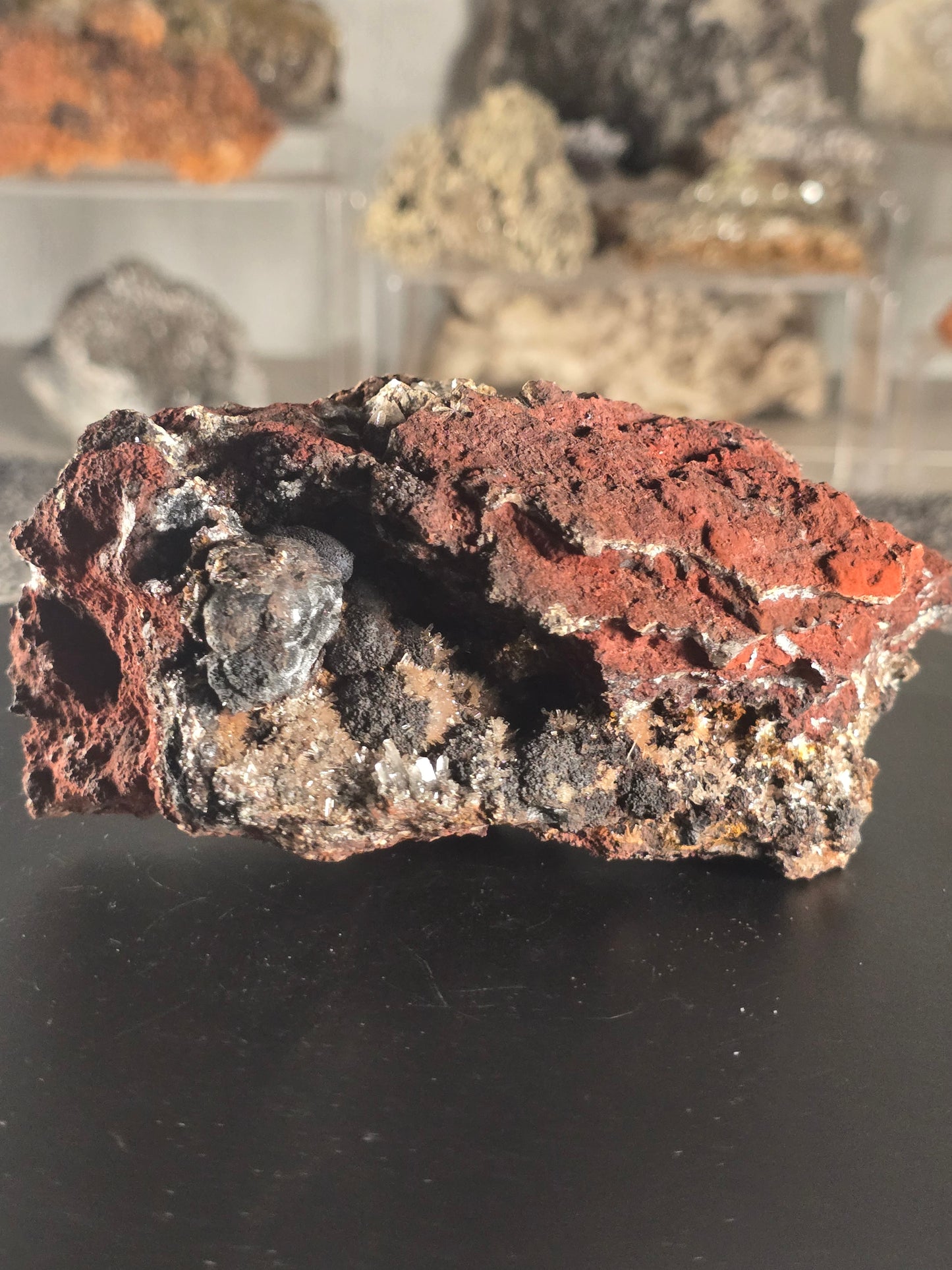 Adamite with Plattnerite - Durango, Mexico